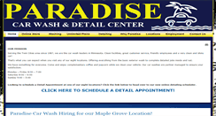 Desktop Screenshot of paradisecarwash.com